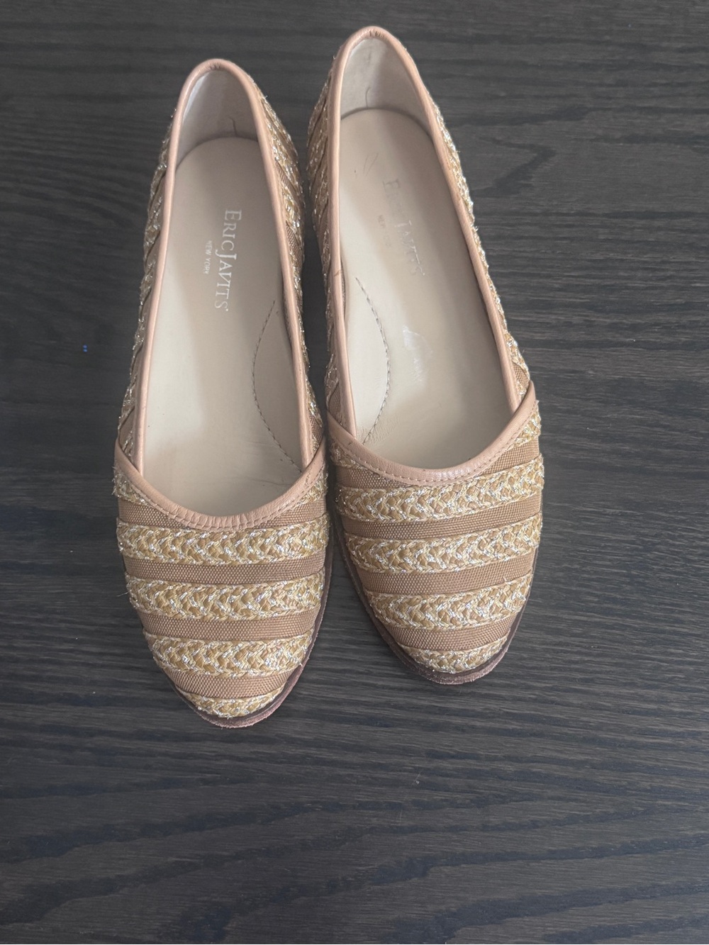 Eric Javits Women's Tan Braided raffia Espadrille I Flats
